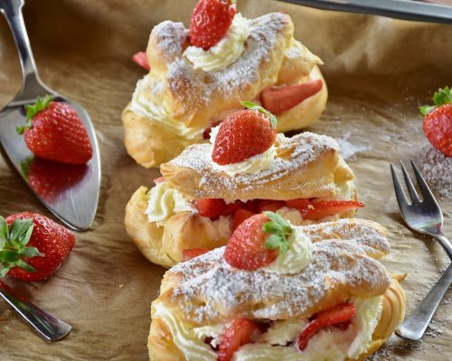 Eclair fraises chantilly